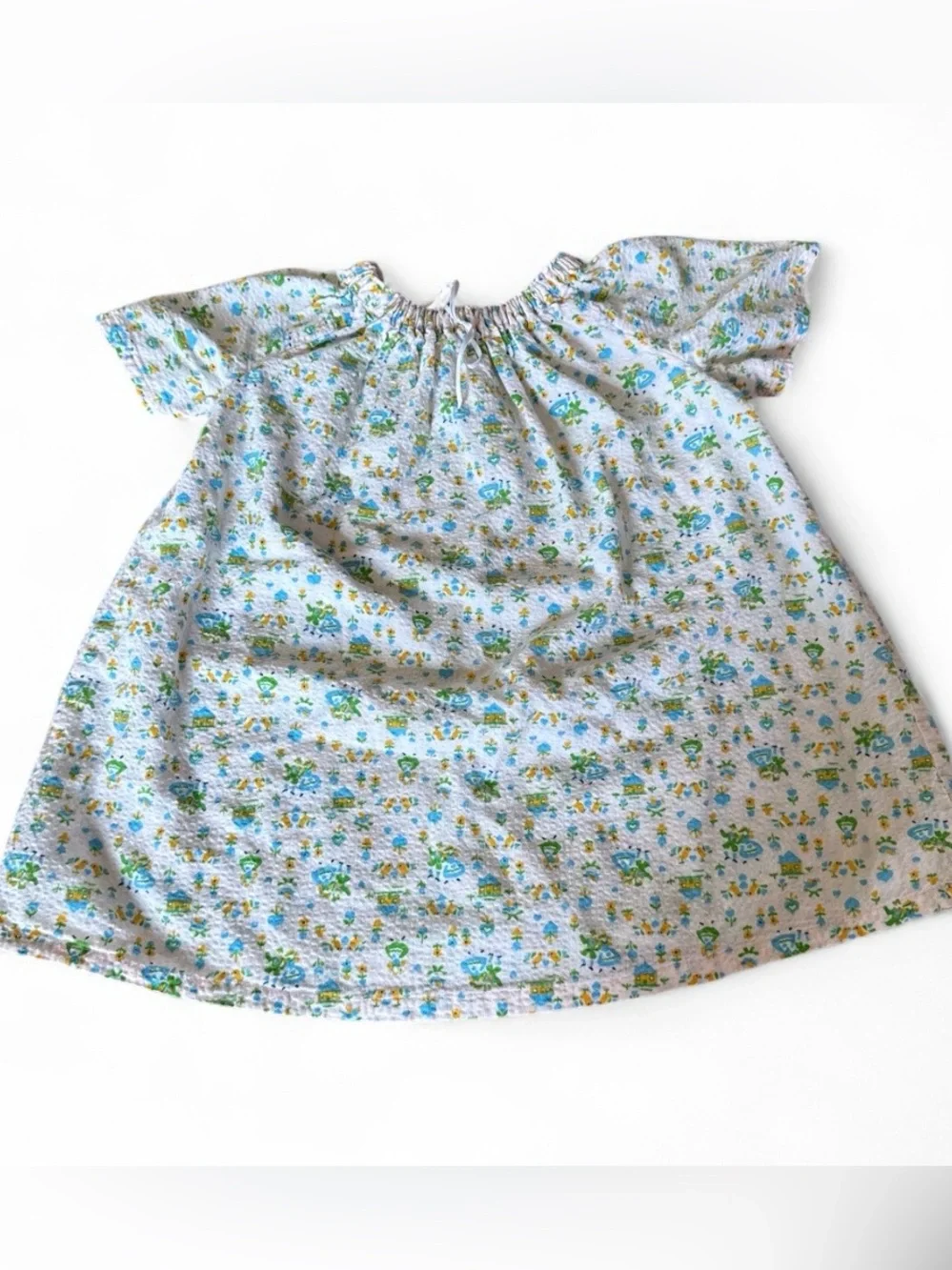Bundle of four toddler 90s handmade cotton nightgowns/dresses.